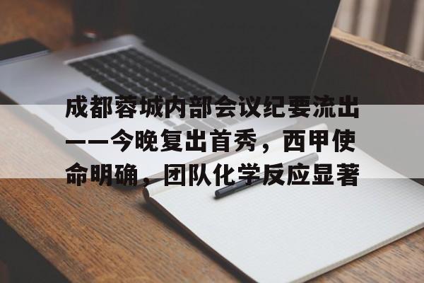 开云体育入口-包含成都蓉城内部会议纪要流出——今晚复出首秀，西甲使命明确，团队化学反应显著的词条